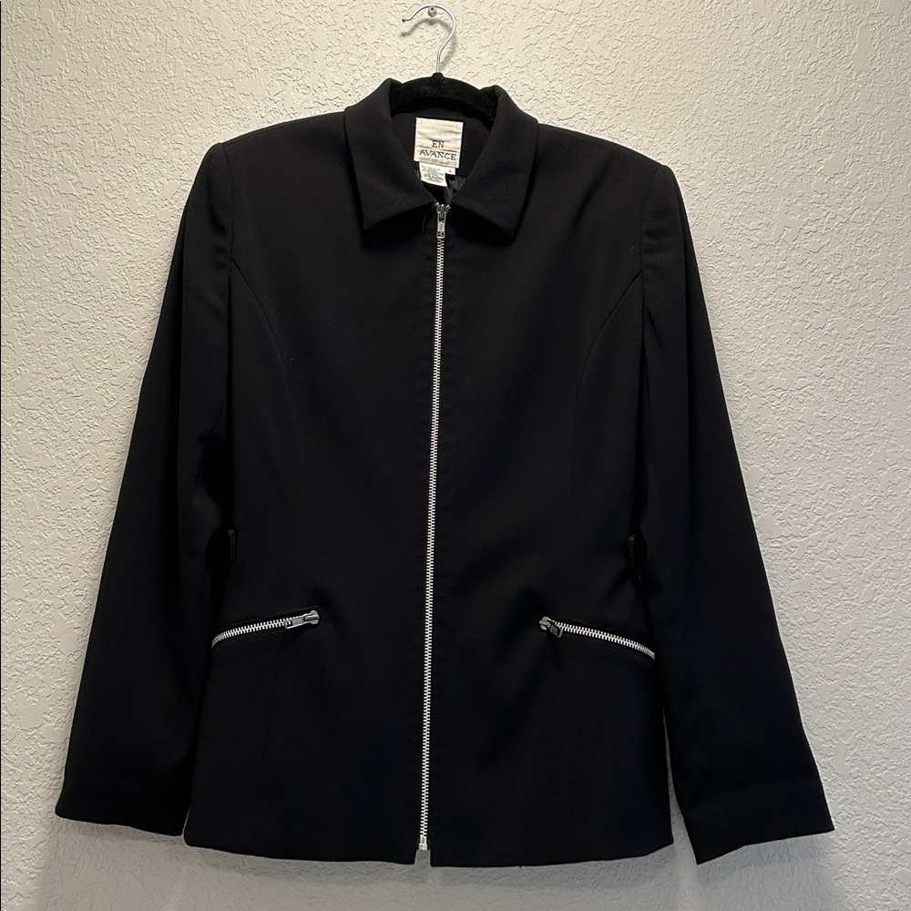 En Avance Zip Up Blazer